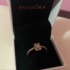 Rose gold pandora ring